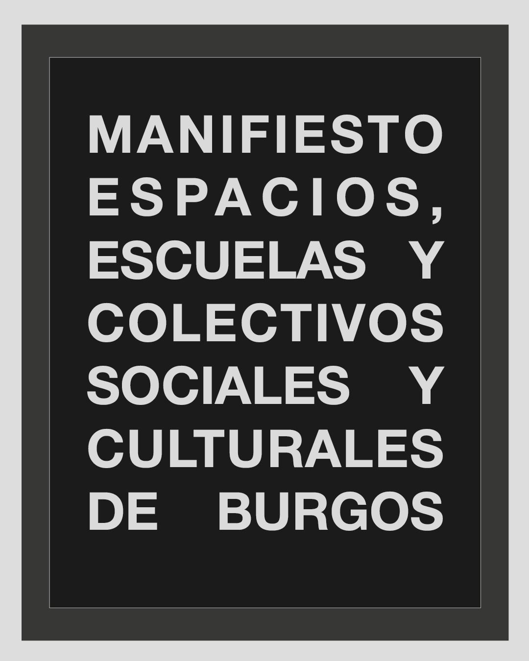 Manifiesto cultura asociaciones burgos