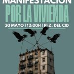 Manifestación contra la especulación de la vivienda en Burgos