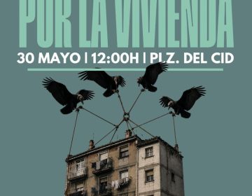 Manifestación contra la especulación de la vivienda en Burgos