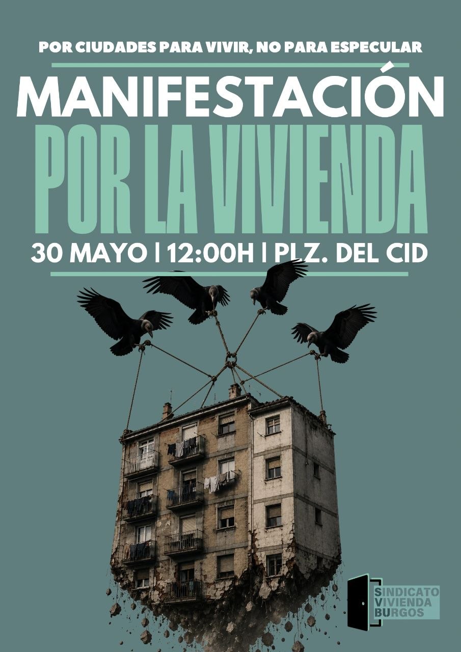 Manifestación contra la especulación de la vivienda en Burgos