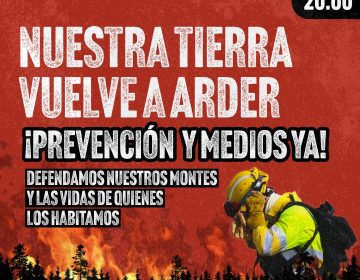 Manifestación nuestra tierra vuelve a arder