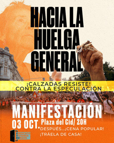 huelga general por la vivienda en burgos